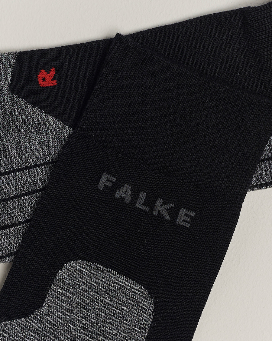 Heren | Alledaagse sokken | Falke Sport | Falke RU4 Endurance Running Socks Black Mix