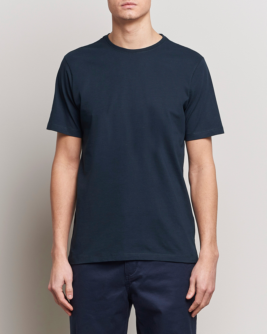 Men |  | KnowledgeCotton Apparel | Agnar Basic T-Shirt Total Eclipse