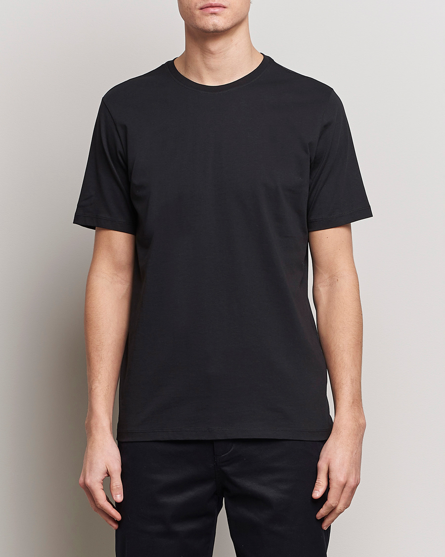 Heren |  | KnowledgeCotton Apparel | Agnar Basic T-Shirt Jet Black