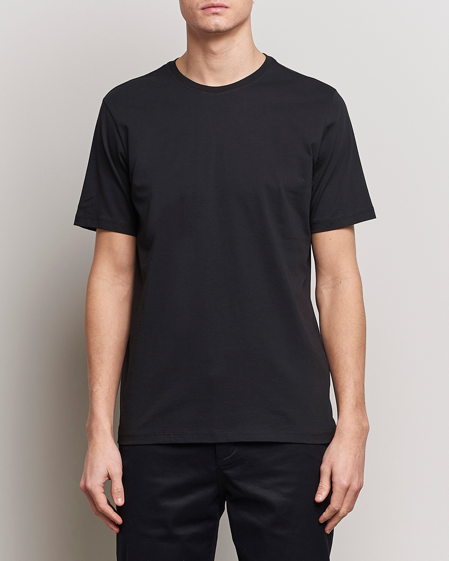 Heren | T-shirts | KnowledgeCotton Apparel | Agnar Basic T-Shirt Jet Black