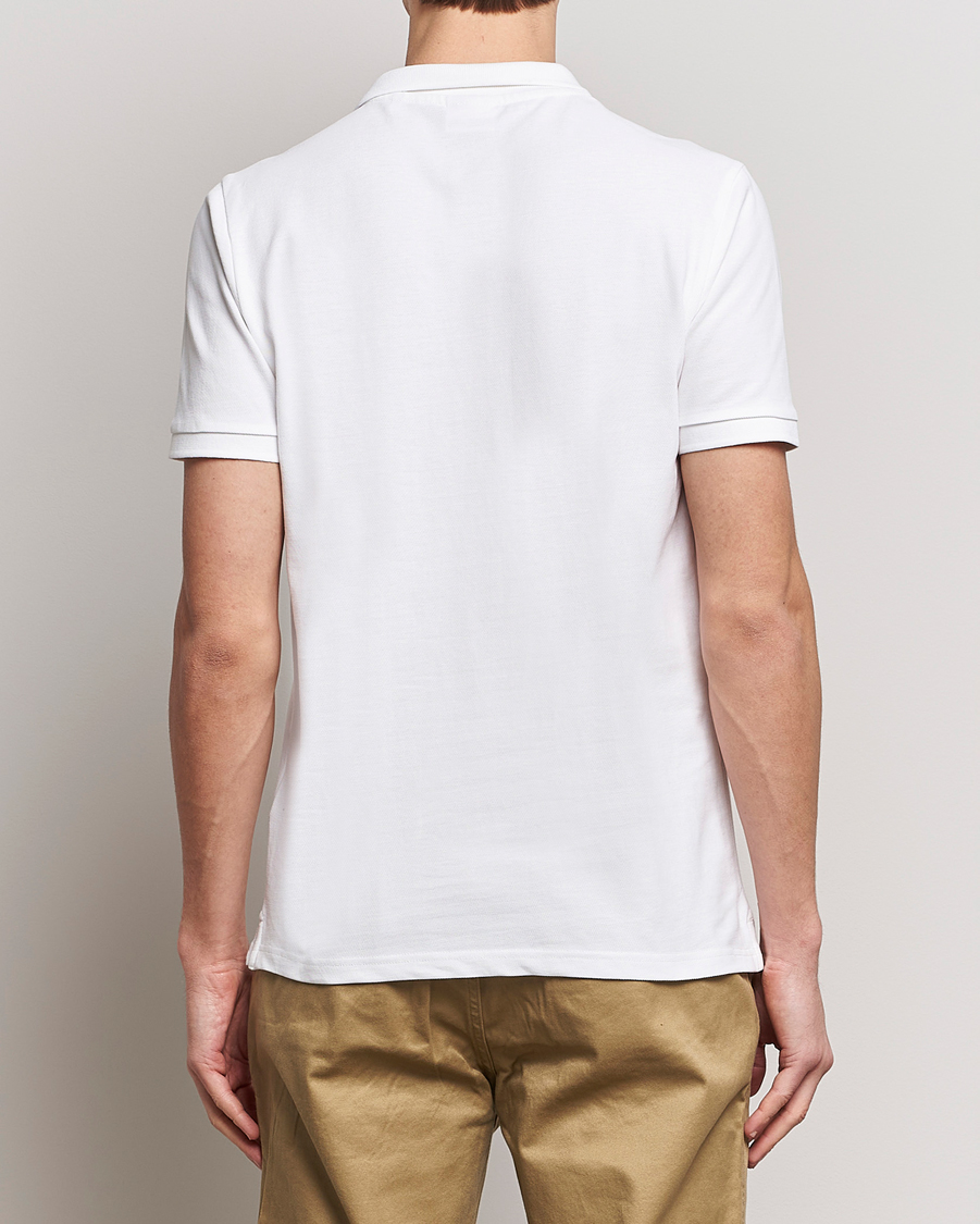 Heren | Polo's | KnowledgeCotton Apparel | Toke Badge Polo Bright White