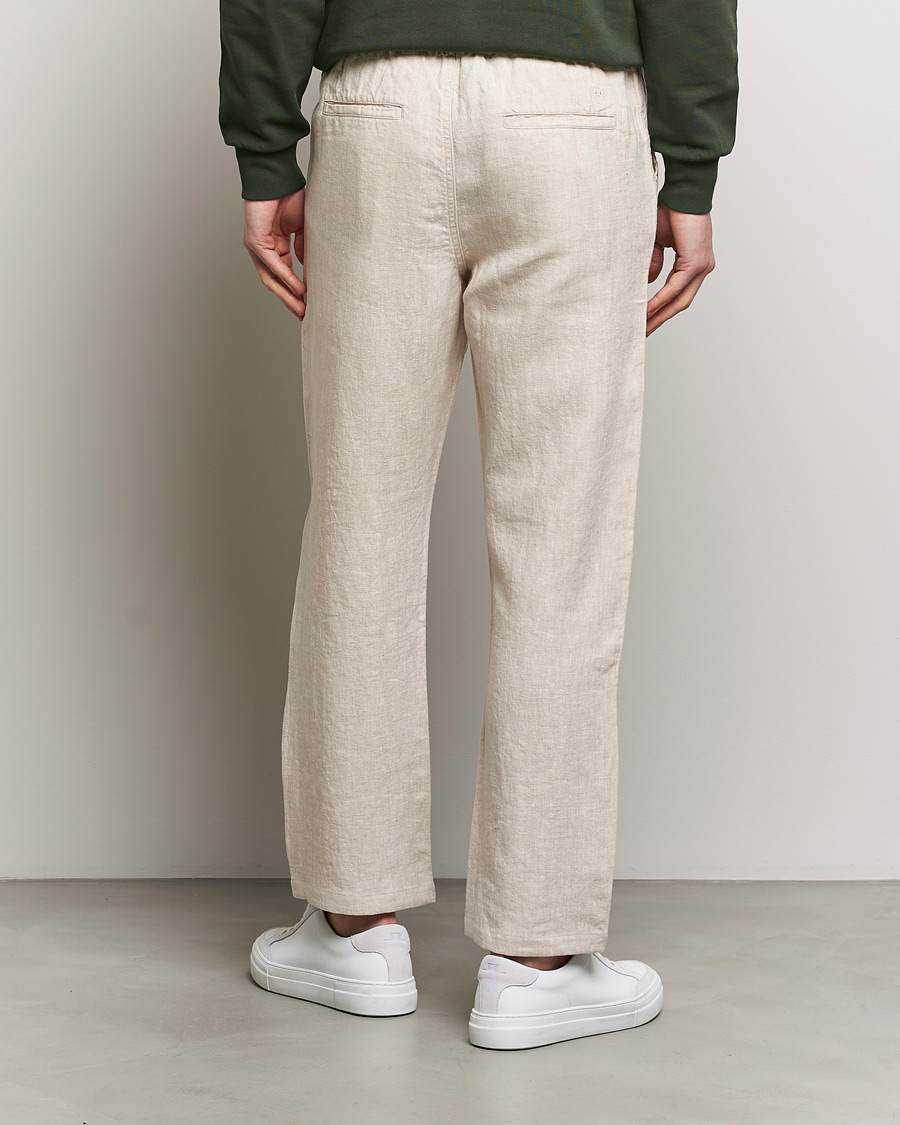Heren | Broeken | KnowledgeCotton Apparel | Loose Linen Pants Light Feather Grey