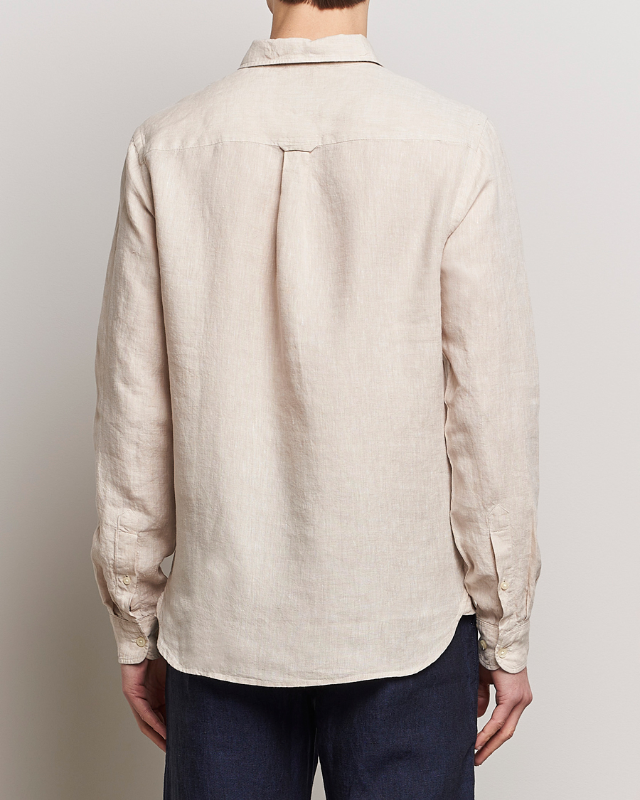 Heren | Overhemden | KnowledgeCotton Apparel | Regular Linen Shirt Light Feather Grey