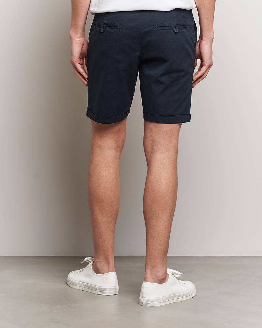 Heren | Korte broek | KnowledgeCotton Apparel | Regular Chino Poplin Shorts Total Eclipse