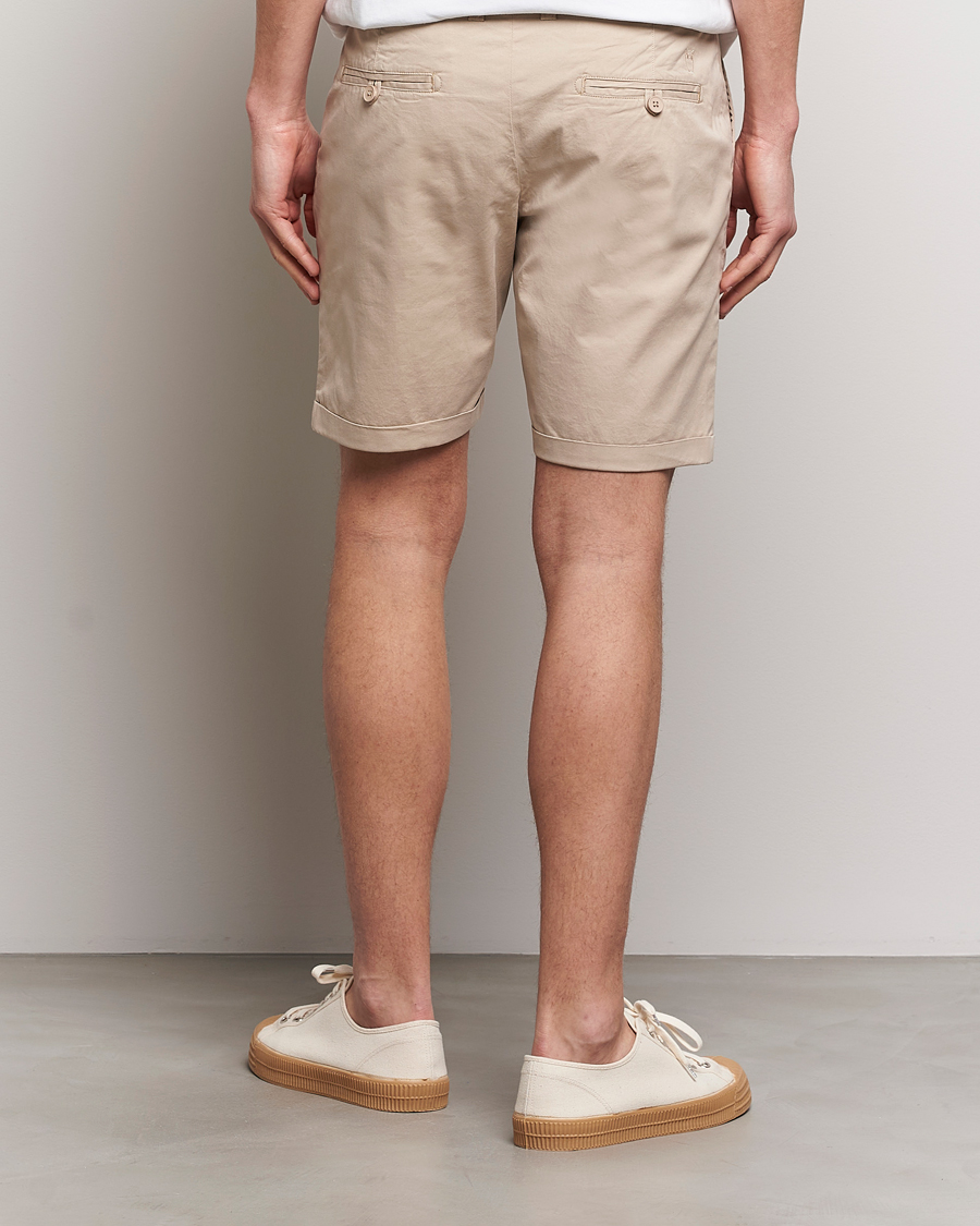 Heren | Korte broek | KnowledgeCotton Apparel | Regular Chino Poplin Shorts Light Feather Grey