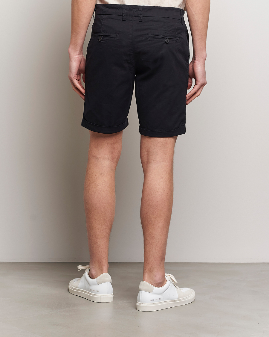 Heren | Korte broek | KnowledgeCotton Apparel | Regular Chino Poplin Shorts Jet Black