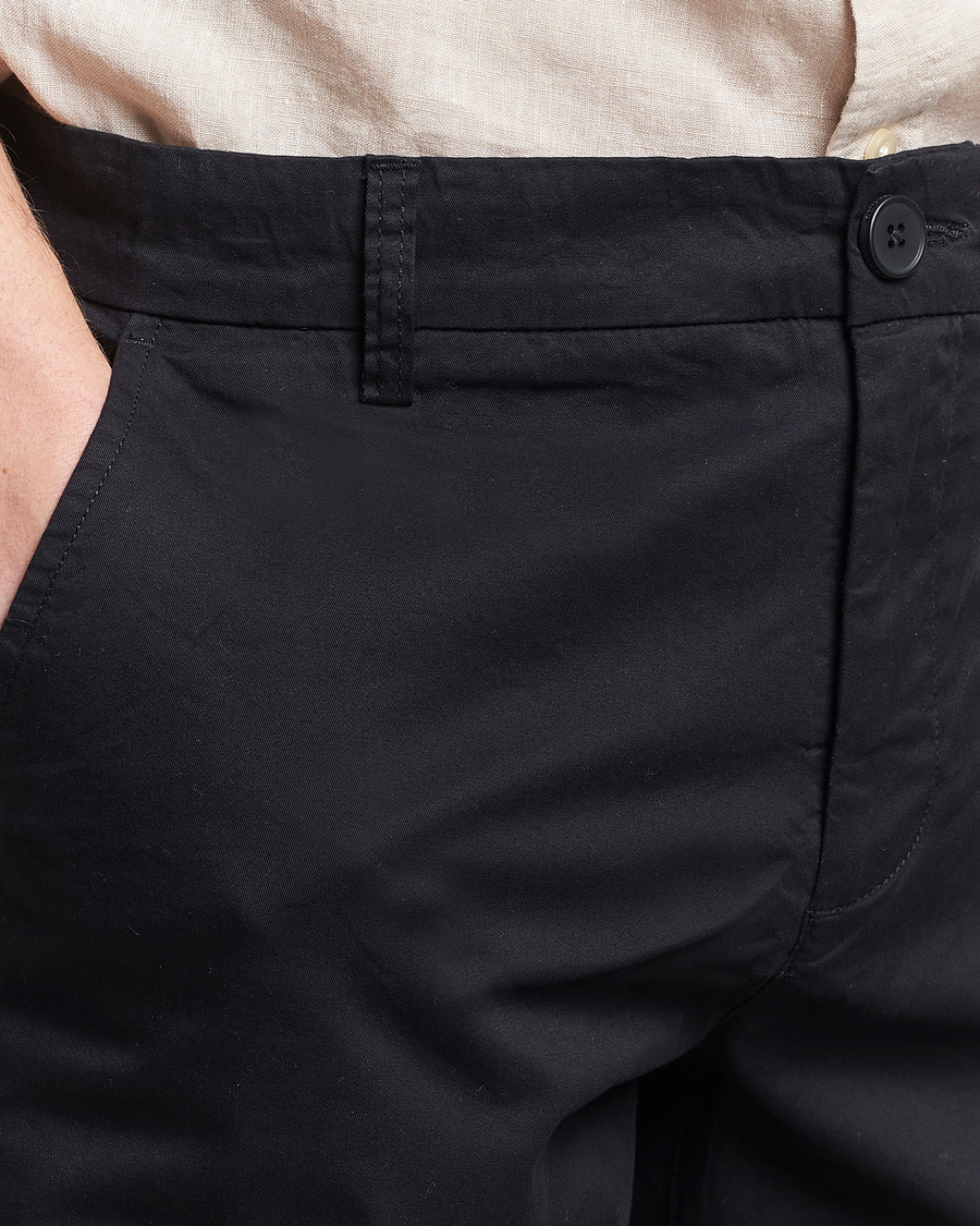 Heren | Korte broek | KnowledgeCotton Apparel | Regular Chino Poplin Shorts Jet Black