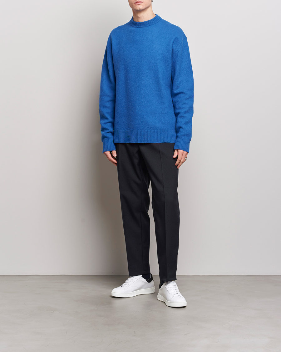 Heren | Truien | Jil Sander | Lightweight Merino Wool Sweater Space Blue