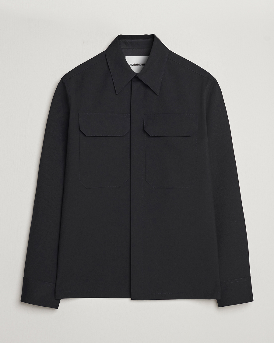 Heren | Overhemden | Jil Sander | Double Pocket Overshirt Black