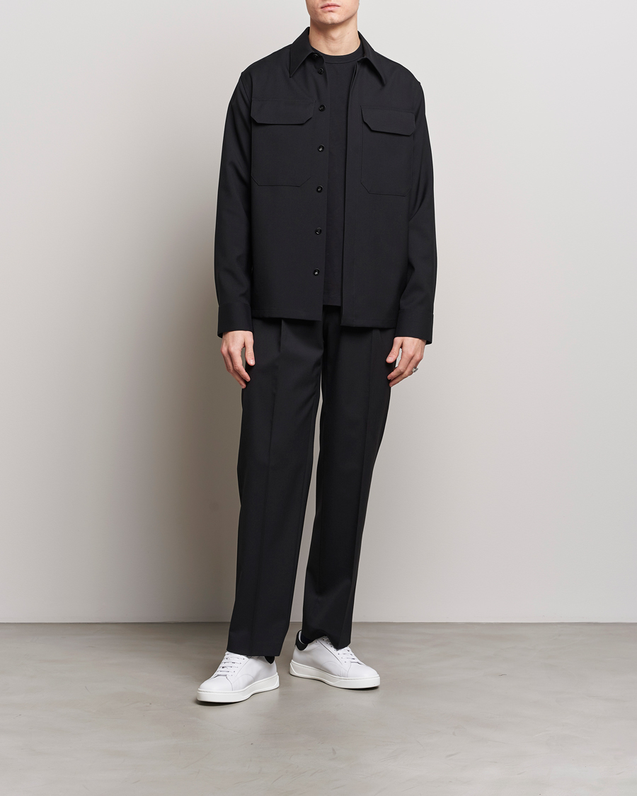 Heren | Overhemden | Jil Sander | Double Pocket Overshirt Black