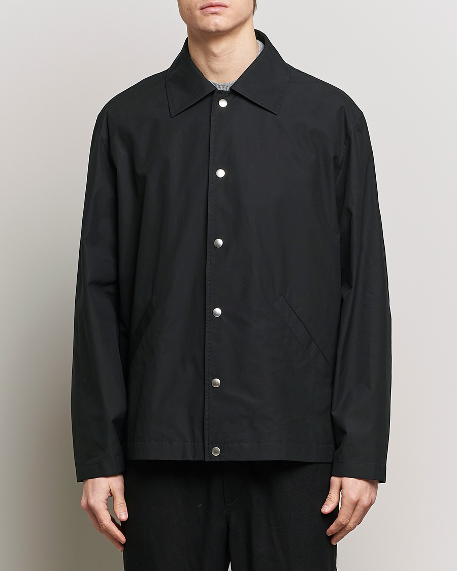 Heren |  | Jil Sander | Back Printed Coach Jacket Black