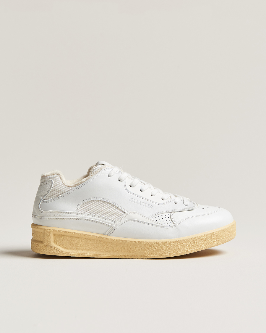 Heren | Jil Sander Low Basket Sneakers White | Jil Sander | Low Basket Sneakers White