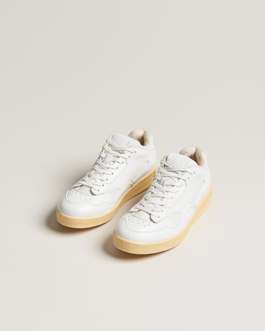 Heren | Jil Sander Low Basket Sneakers White | Jil Sander | Low Basket Sneakers White