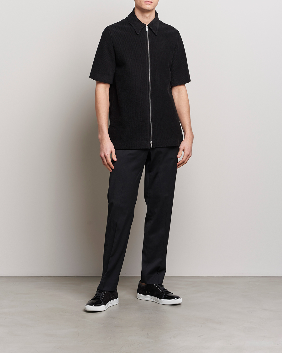 Heren | Overhemden | Jil Sander | Full Zip Camp Shirt Black