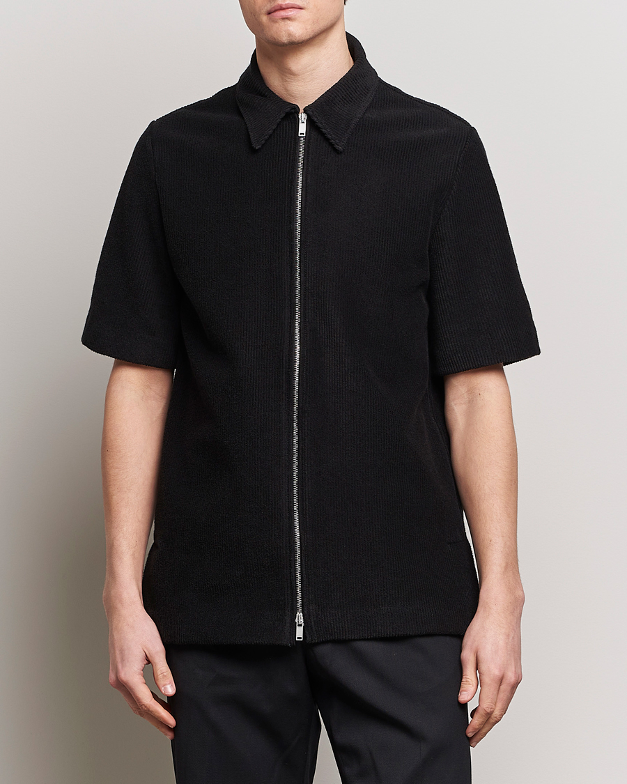 Heren | Overhemden | Jil Sander | Full Zip Camp Shirt Black