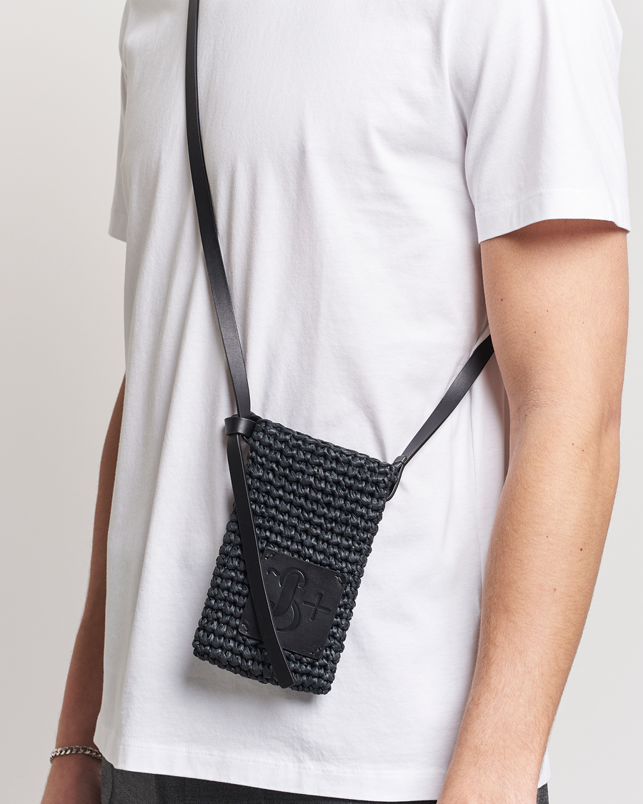 Heren |  | Jil Sander | Crochet Phone Pocket Black