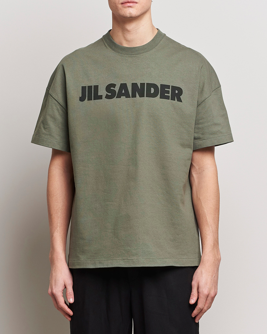 Heren | Jil Sander | Jil Sander | Printed Logo T-Shirt Thyme Green