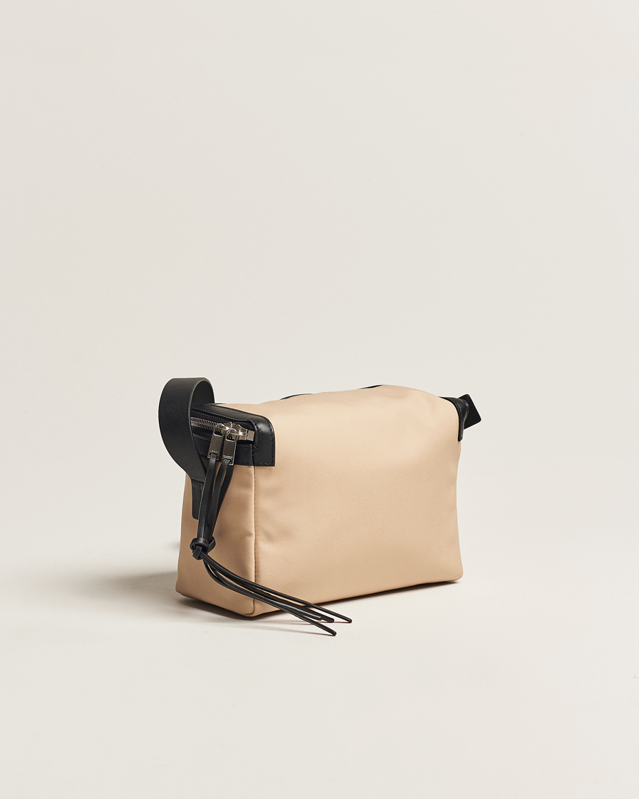 Heren | Jil Sander Cotton/Nappa Cross Body Bag Dark Sand | Jil Sander | Cotton/Nappa Cross Body Bag Dark Sand