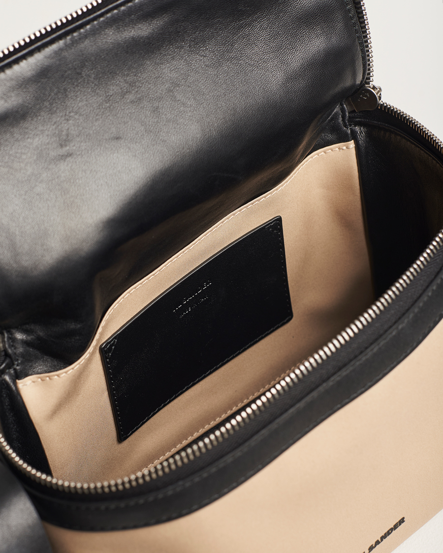 Heren | Jil Sander Cotton/Nappa Cross Body Bag Dark Sand | Jil Sander | Cotton/Nappa Cross Body Bag Dark Sand