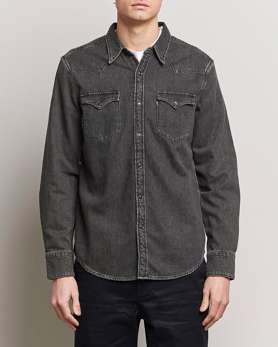 Heren | Spijker overhemden | Levi's | Barstow Western Standard Shirt Black Washed