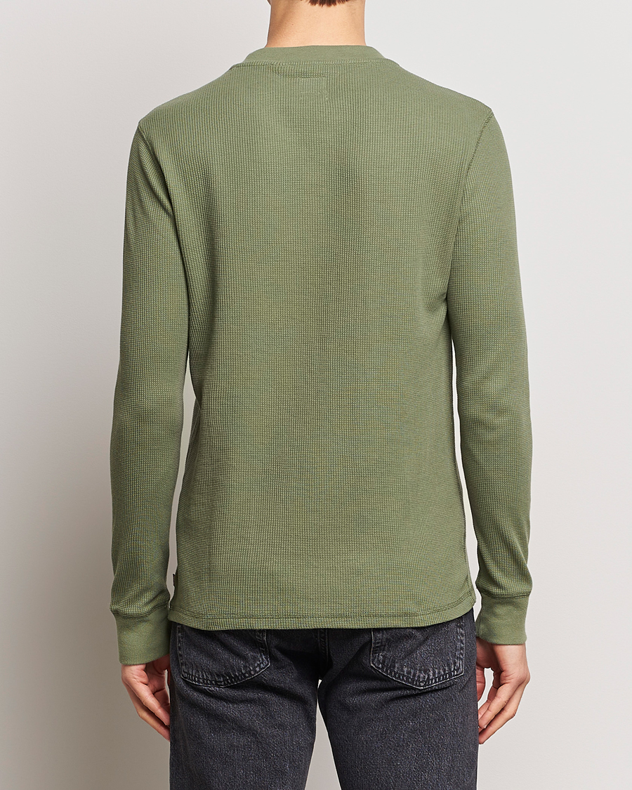 Heren | Truien | Levi's | Thermal Henley Bluish Olive