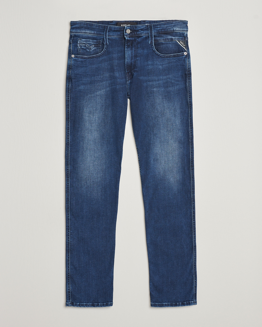 Heren | Jeans | Replay | Anbass Powerstretch Jeans Medium Blue