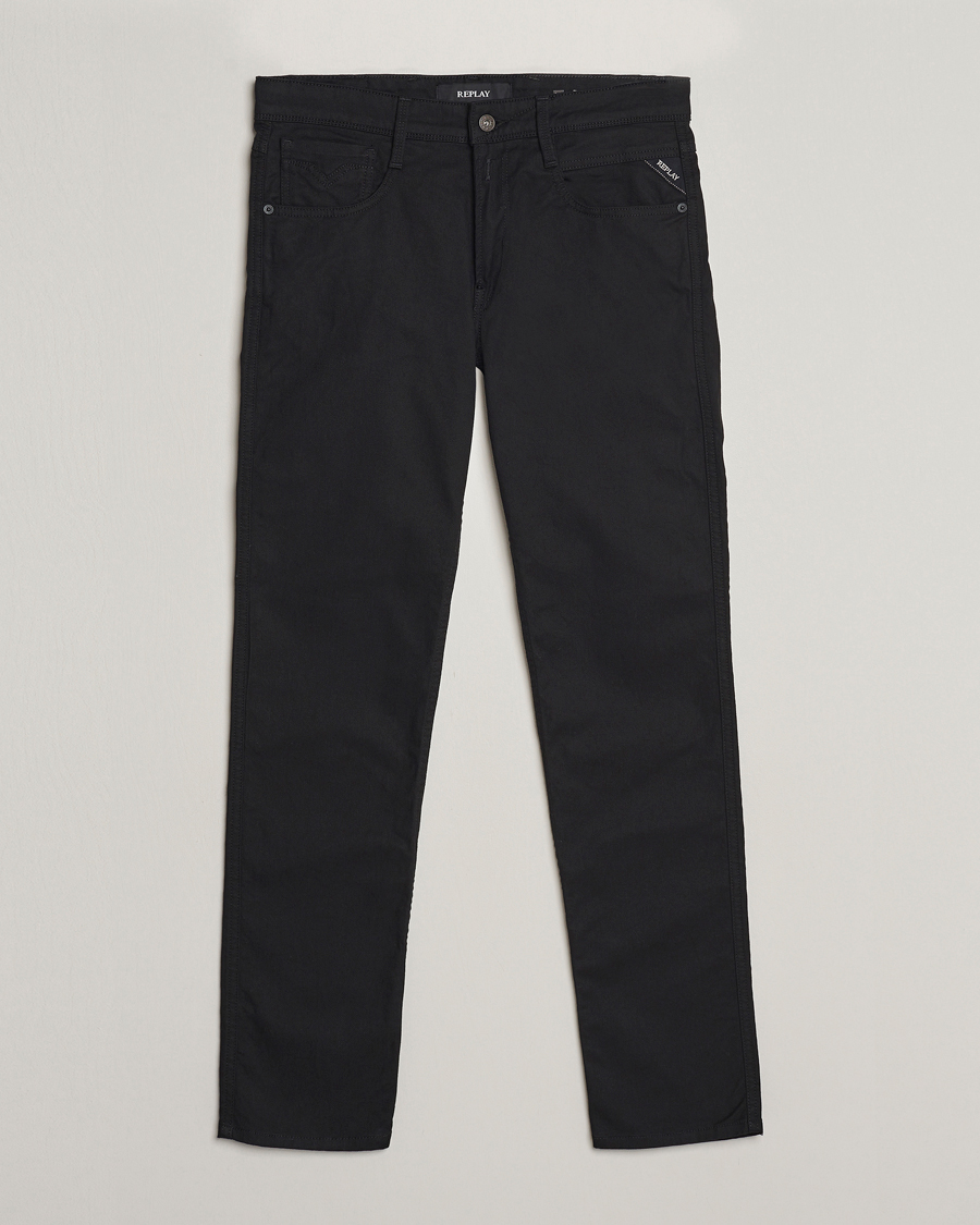 Heren | Jeans | Replay | Anbass Powerstretch Jeans Black