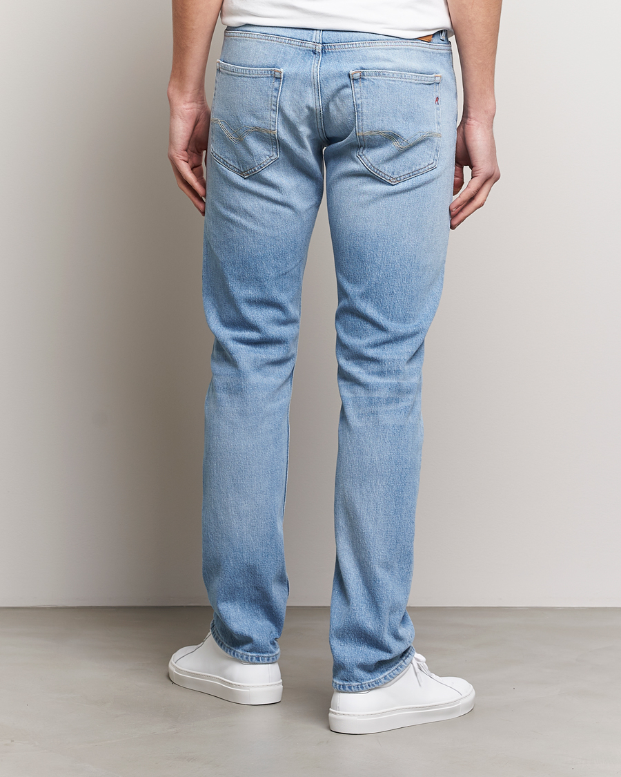 Heren | Jeans | Replay | Grover Straight Fit Stretch Jeans Light Blue