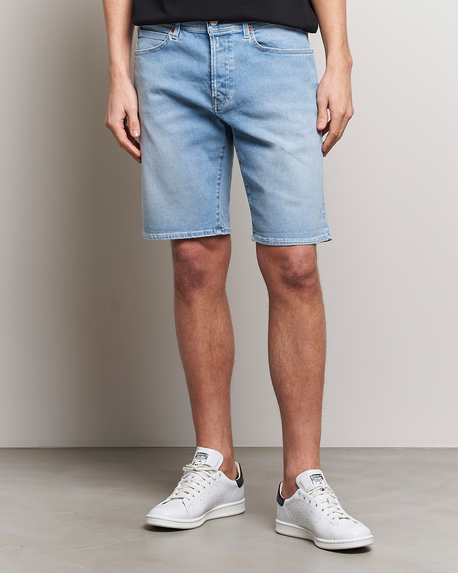 Heren | Korte broek | Replay | RBJ981 Hyperflex Denim Shorts Light Blue