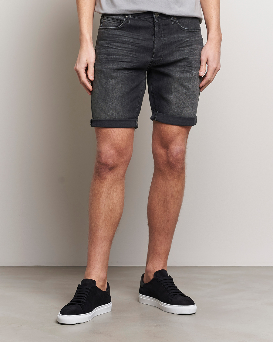 Heren | Korte broek | Replay | RBJ981 Super Stretch Bio Denim Shorts Washed Black