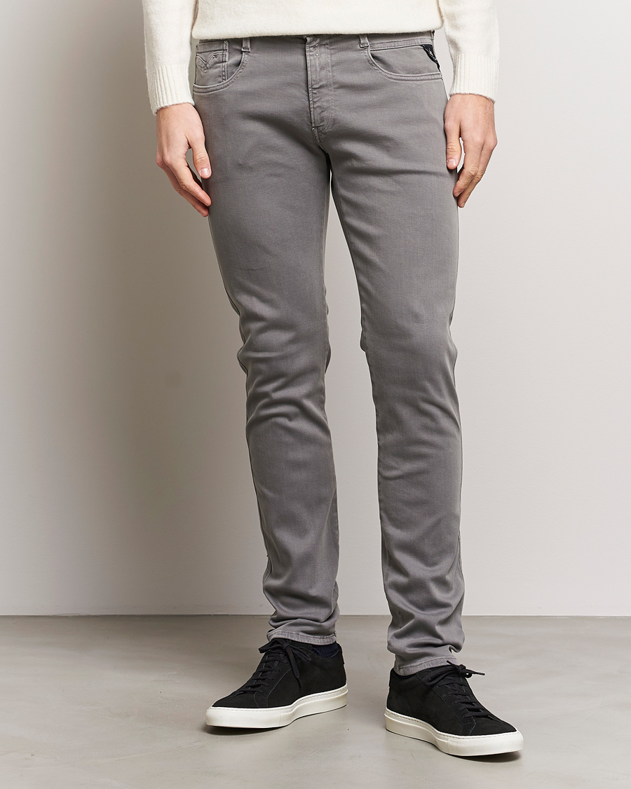 Heren | Broeken | Replay | Anbass Hyperflex X.Lite 5-Pocket Pants Medium Grey