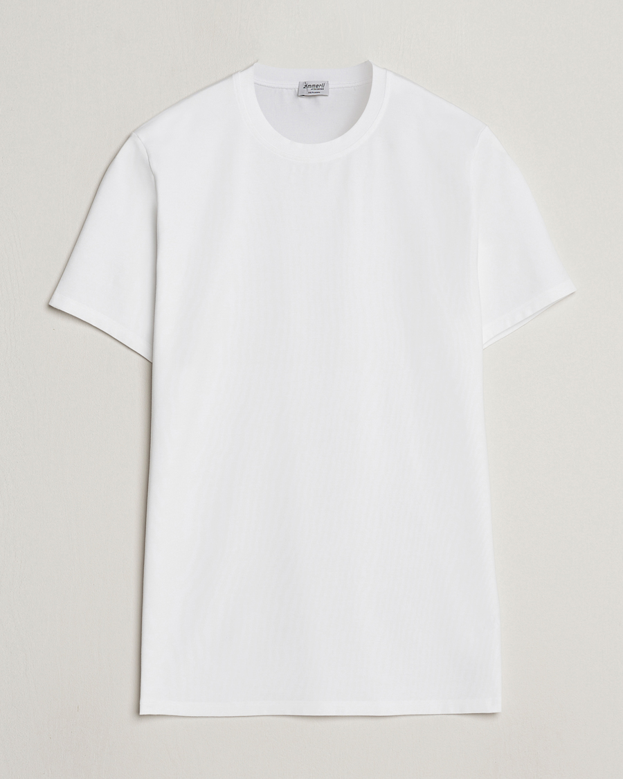 Heren | Zimmerli of Switzerland | Zimmerli of Switzerland | Pureness Modal Crew Neck T-Shirt White