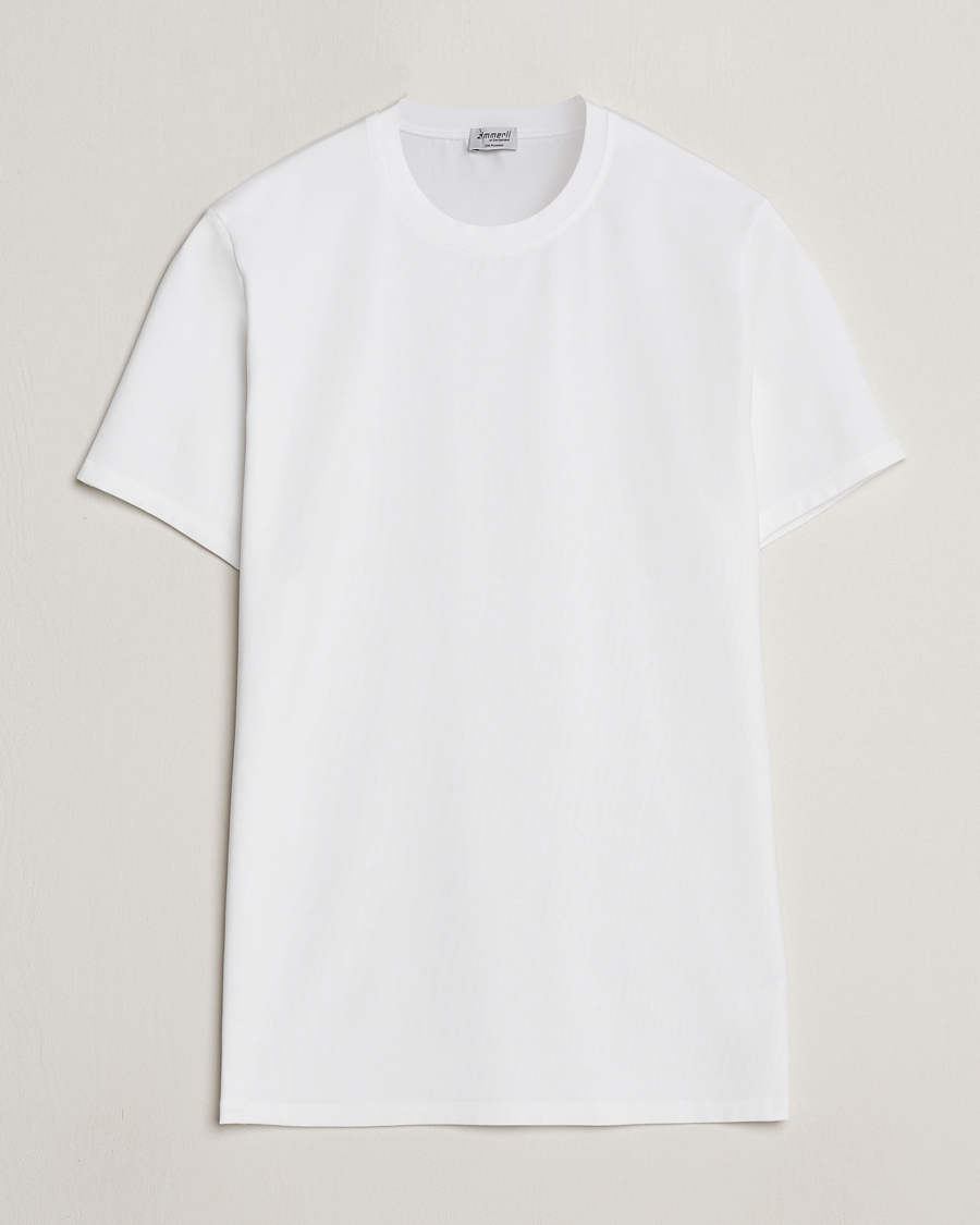 Heren | T-shirts | Zimmerli of Switzerland | Pureness Modal Crew Neck T-Shirt White