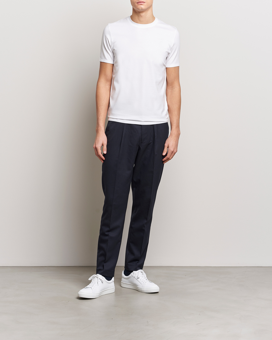 Heren | T-shirts | Zimmerli of Switzerland | Pureness Modal Crew Neck T-Shirt White
