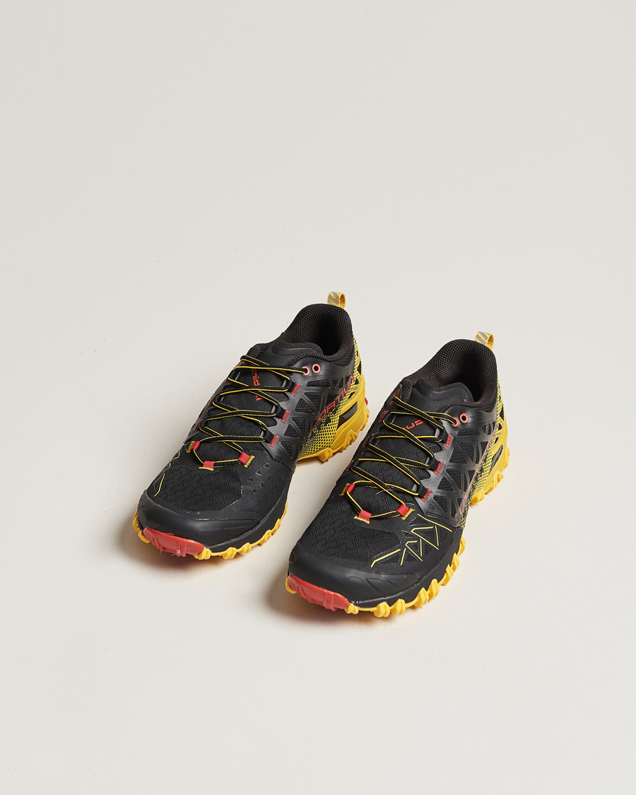 Heren | GORE-TEX | La Sportiva | Bushido II GTX Trail Running Sneakers Black/Yellow