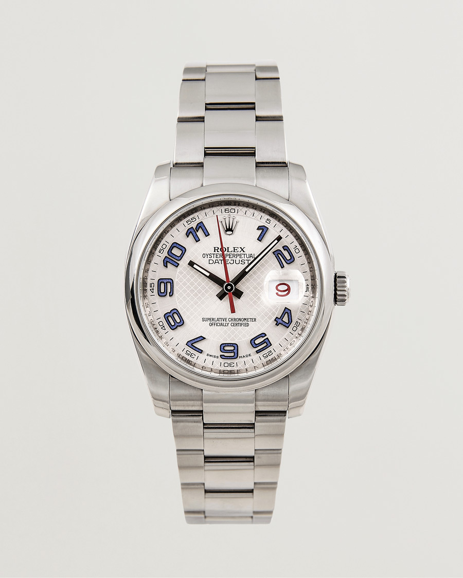 Heren | Rolex Pre-Owned Datejust 116200 Oyster Perpetual Steel Silver | Rolex Pre-Owned | Datejust 116200 Oyster Perpetual Steel Silver