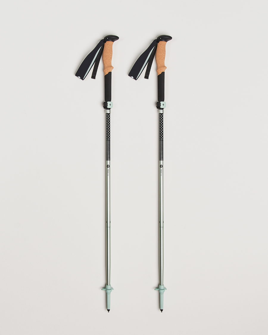 Heren | Sportuitrusting | Black Diamond | Distance FLZ Trekking Poles Black/Foam Green