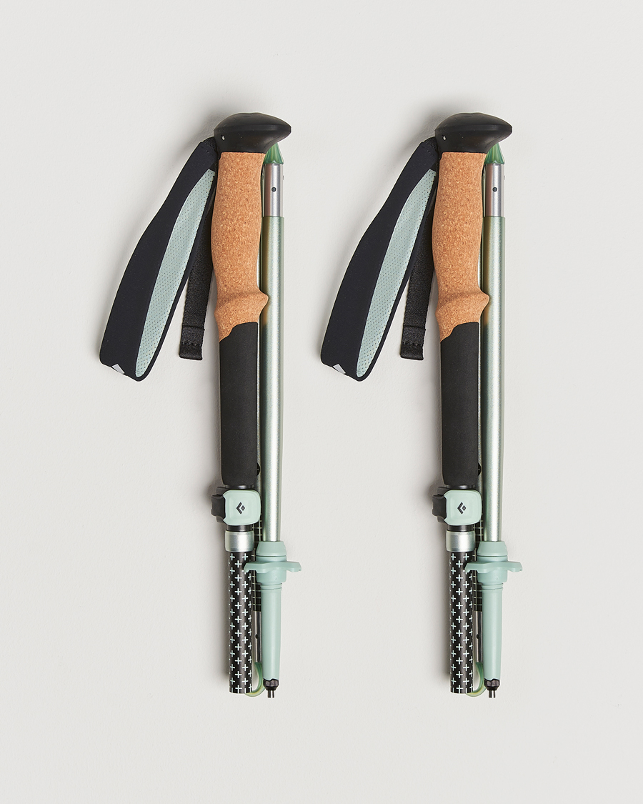 Heren | Actieve accessoires | Black Diamond | Distance FLZ Trekking Poles Black/Foam Green