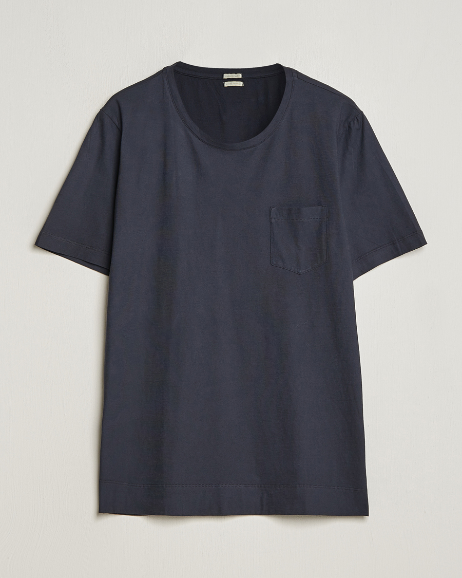 Heren | T-shirts | Massimo Alba | Panarea Watercolor T-Shirt Black