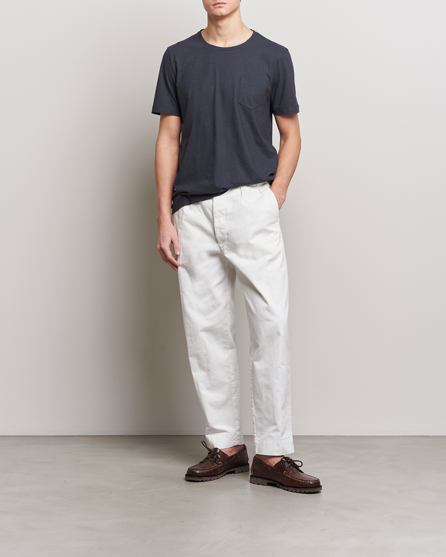 Heren | T-shirts | Massimo Alba | Panarea Watercolor T-Shirt Black