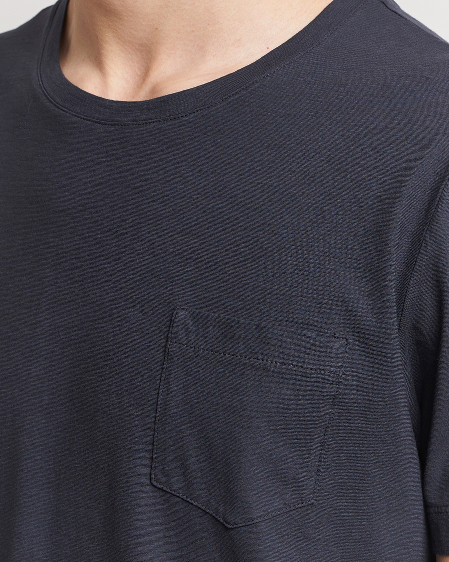 Heren | T-shirts | Massimo Alba | Panarea Watercolor T-Shirt Black