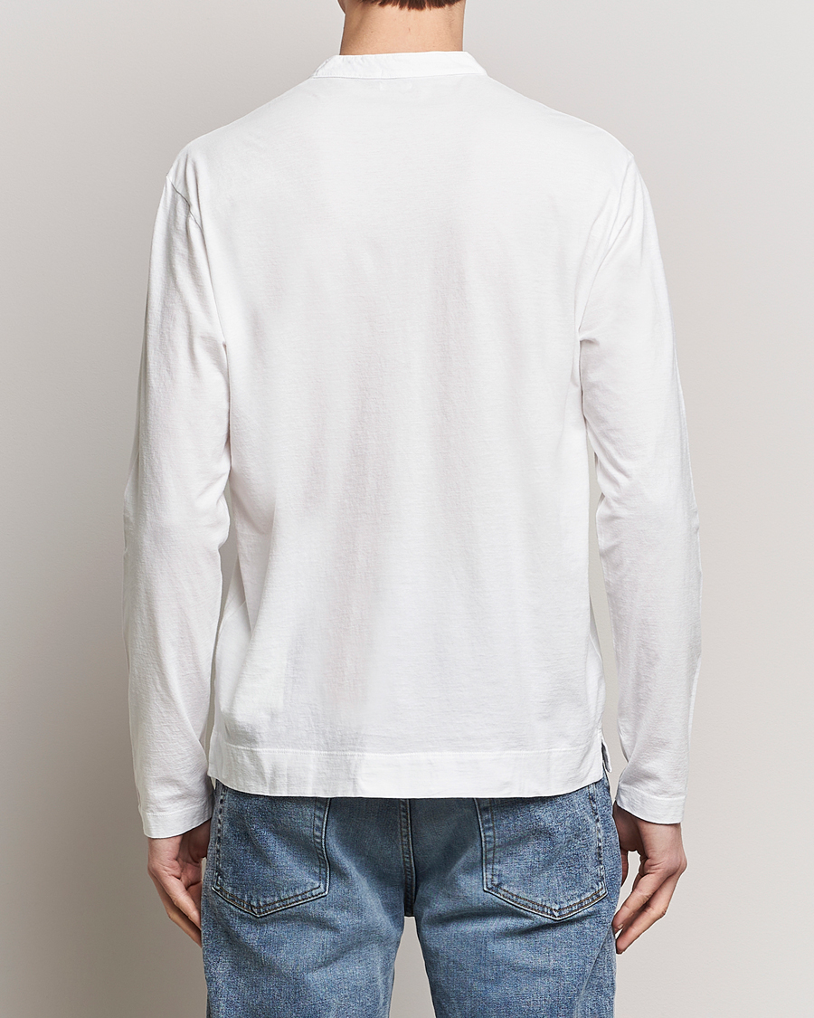Heren | Truien | Massimo Alba | Hawai Watercolor Henley White