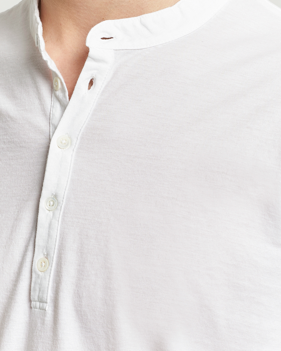Heren | Truien | Massimo Alba | Hawai Watercolor Henley White