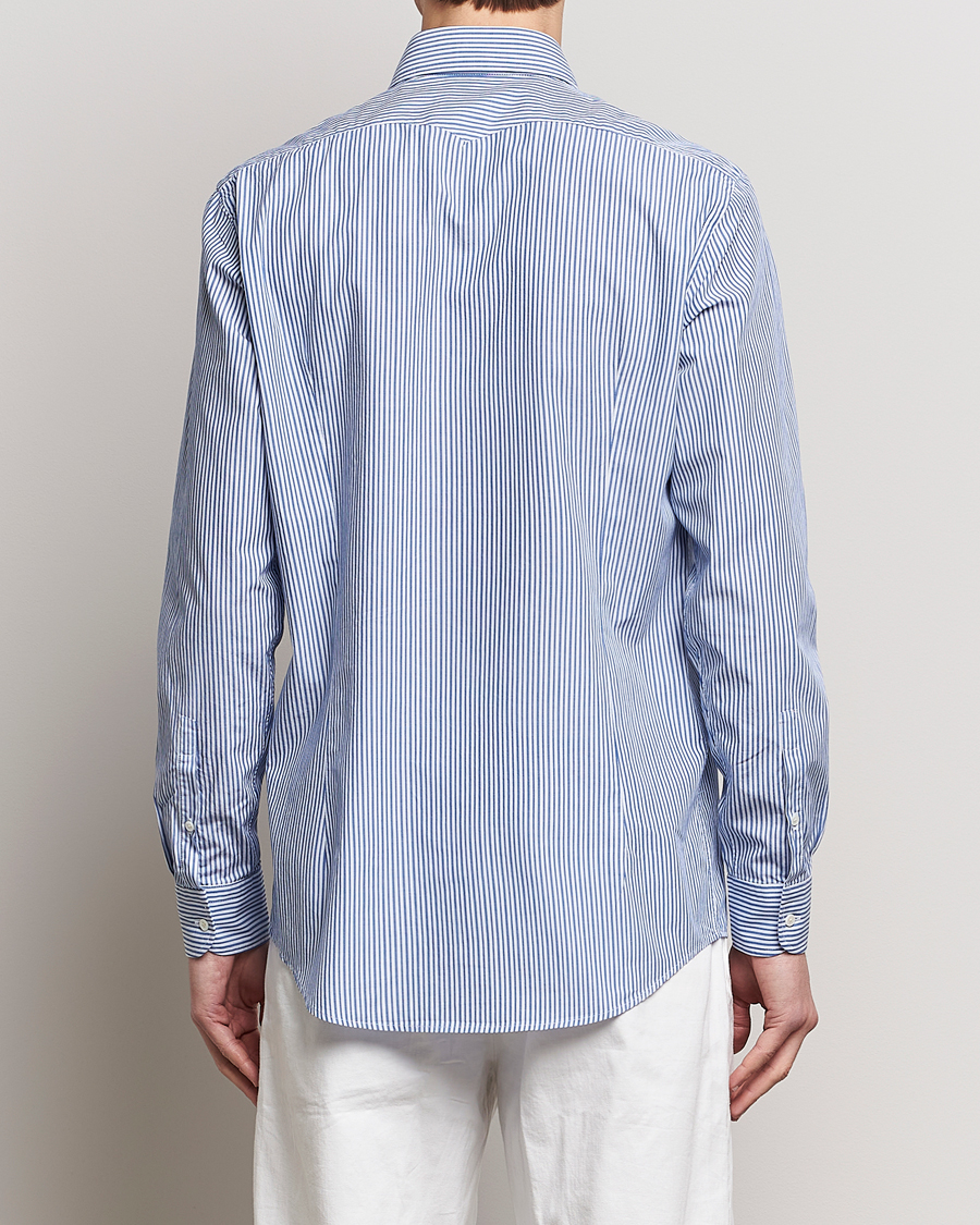 Heren | Overhemden | Massimo Alba | Genova Striped Cotton Shirt Blue Stripes