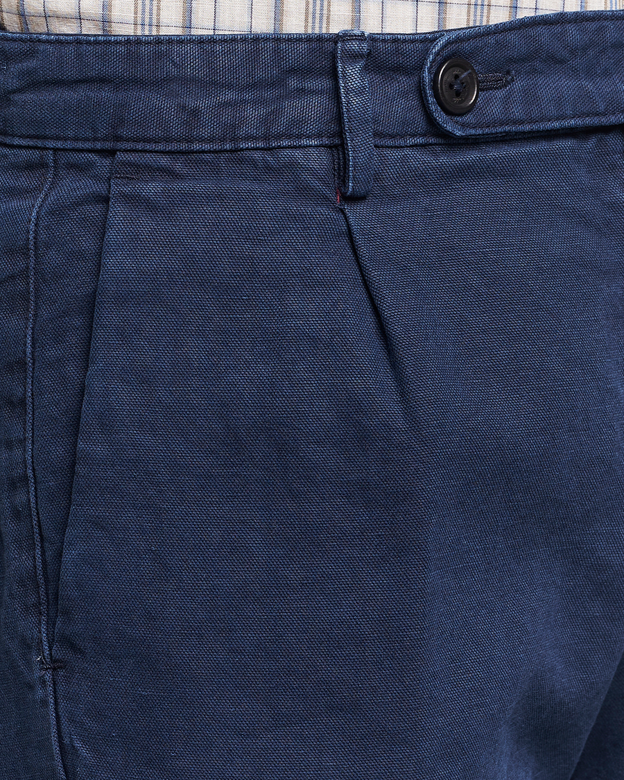 Heren | Broeken | Massimo Alba | Ionio Cotton Trousers Navy