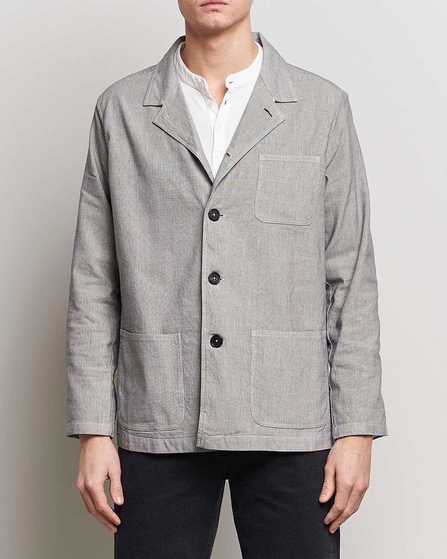Heren |  | Massimo Alba | Florida Cotton/Linen Shirt Jacket Light Grey