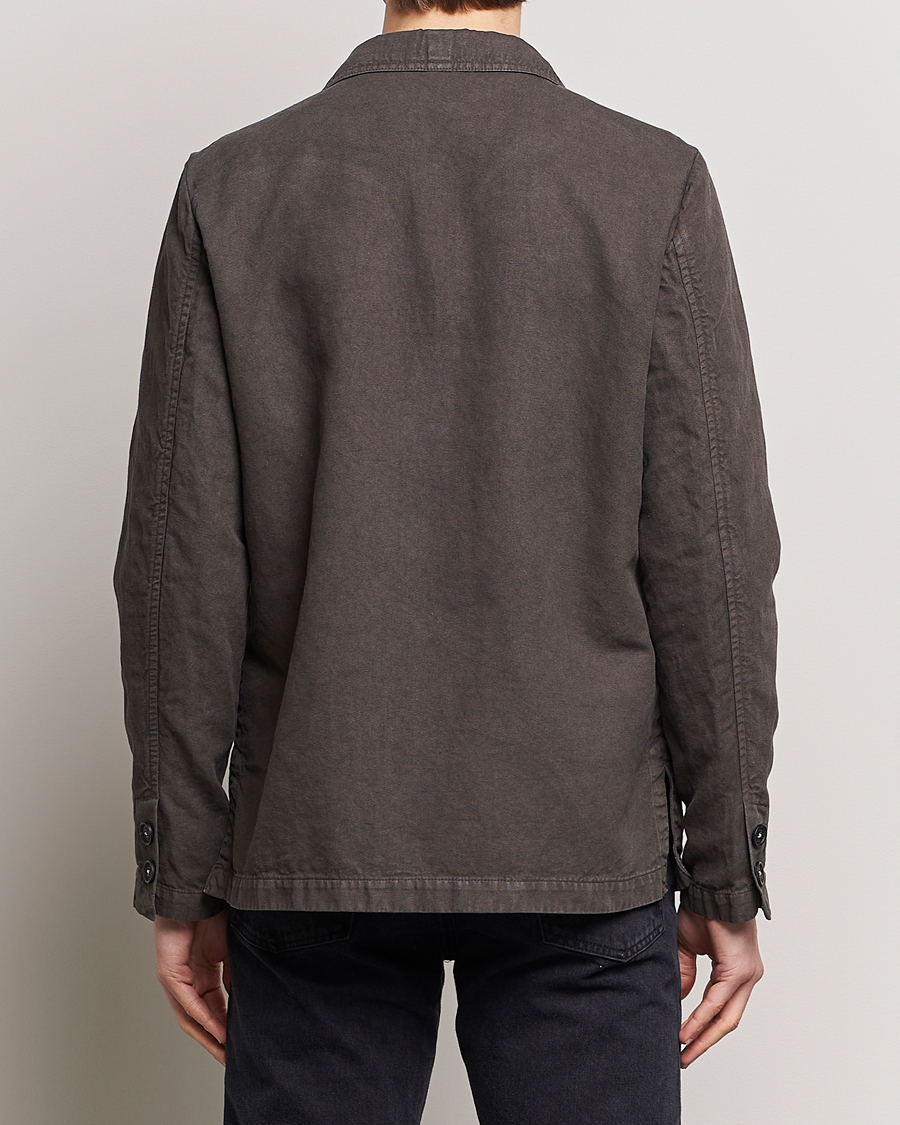 Heren | Jassen | Massimo Alba | Baglietto Washed Cotton Work Jacket Dark Brown