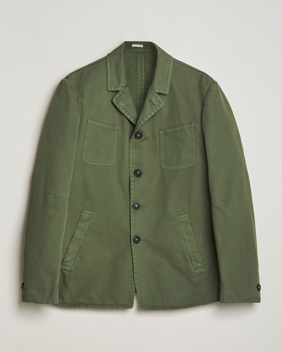 Heren | Jassen | Massimo Alba | Solex Cotton Work Jacket Military Green