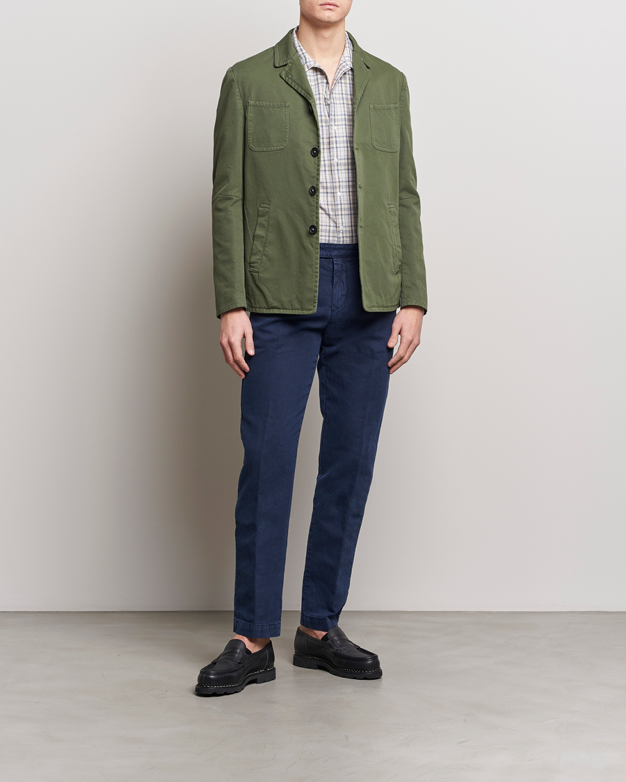 Heren | Jassen | Massimo Alba | Solex Cotton Work Jacket Military Green