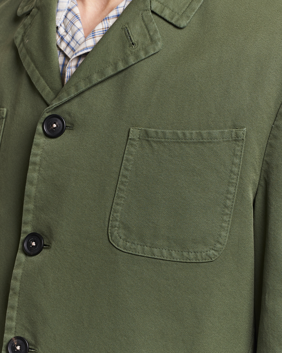 Heren | Jassen | Massimo Alba | Solex Cotton Work Jacket Military Green